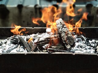 Barbecue and flames photoshoot