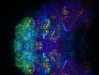 Fototapeta premium Imaginatory fractal background generated Image