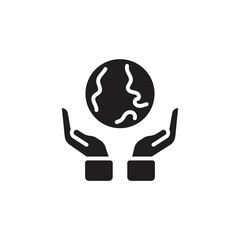 Ecologic Planet icon in vector. Logotype