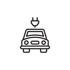 Electric Car icon in vector. Logotype