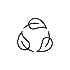 Recycling icon in vector. Logotype
