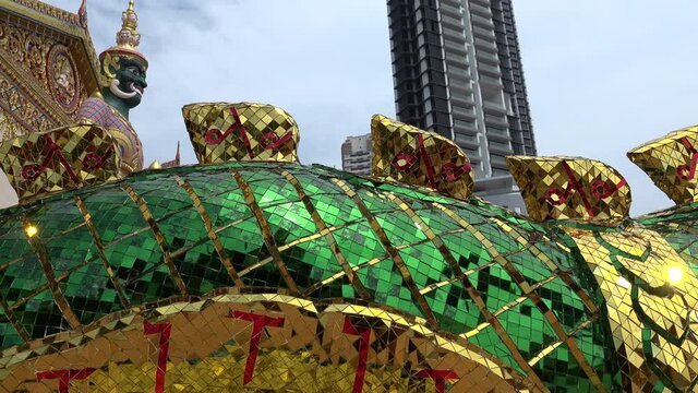 Texture of traditional dragon.