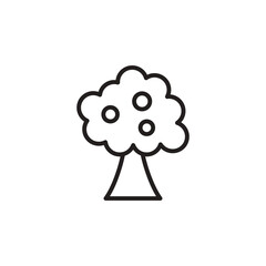 Tree icon in vector. Logotype