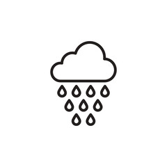 Rain icon in vector. Logotype