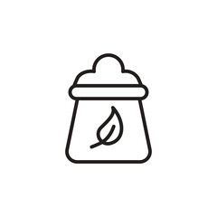 Eco Fertilizer icon in vector. Logotype