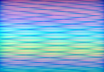 Stylish hologram background in vaporwave 90s style with abstract geometric cells and iridescent colors