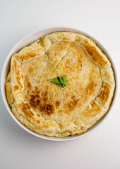 tarta salada casera de jamon y queso