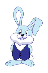 Fototapeta na wymiar Easter bunny. Cute bunny. Rabbit.