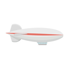 Dirigible vector illustration isolated on a white background