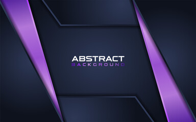 Abstract Dark Blue with Purple Line Combination Background Design. Elegant Modern Background Design.