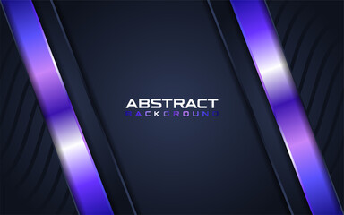 Abstract Dark Blue with Purple Line Combination Background Design. Elegant Modern Background Design.