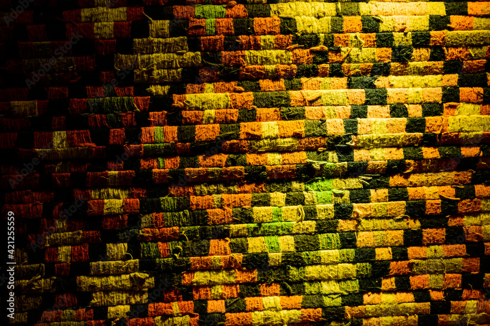 Wall mural Woven Manuscript Textiles in Chiangmai Province