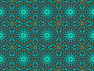 Geometric Tile Digital Paper Gold Yellow, Green, Black, and Blue for Print and Background. Wallpaper Geometric Ornament Abstract Pattern.