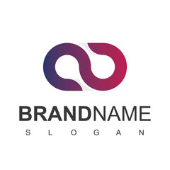 Fototapeta premium Abstract Infinite Logo Design Template