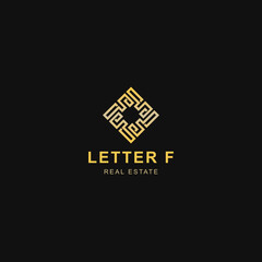 Logo Letter F Real Estate