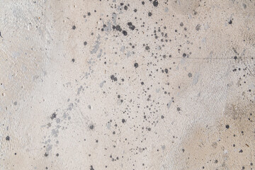 Fototapeta na wymiar Old gray painted concrete textured background, horizontal orientation, top view