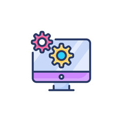 IT Engineering icon in vector. Logotype