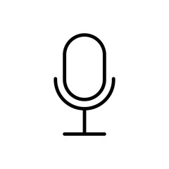 Microphone icon. Vector illustration .