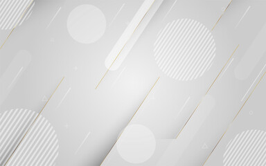 Luxury white background with golden line. Elegant concept design