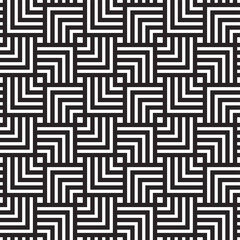 Seamless Square Pattern. Abstract Black and White Background
