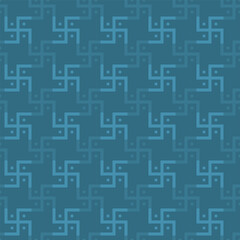 Swastika seamless pattern. Rotating cross.
