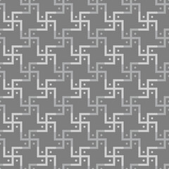 Swastika seamless pattern. Rotating cross.
