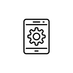 Mobile Engineering icon in vector. Logotype