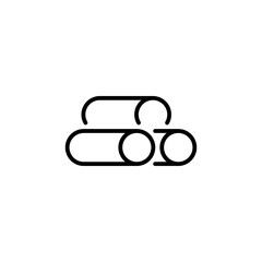 Material icon in vector. Logotype