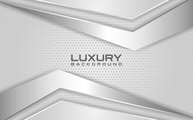 Luxury light silver background vector. Modern white background