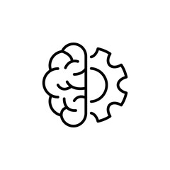 Engineer Mind icon in vector. Logotype