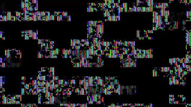 Modern computer technology failure digital databending noise glitch overlay or transition