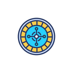 Big Six Wheel icon in vector. Logotype