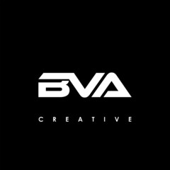 BVA Letter Initial Logo Design Template Vector Illustration