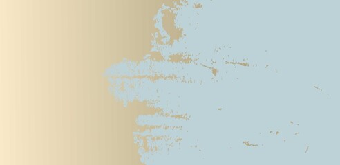Fototapeta premium Abstract pastel blue background with gold grunge patina fashion elegance banner for text new collection,sale,special offer,wedding invitation card,event,advertising promotion flyer.Vector illustration