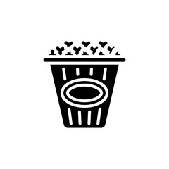 Pop Corn icon in vector. Logotype