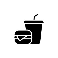 Fast Food icon in vector. Logotype