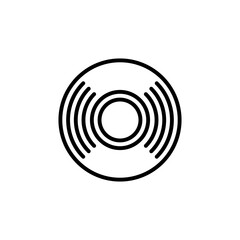 Music Disc icon in vector. Logotype
