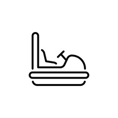 Roller Coaster icon in vector. Logotype