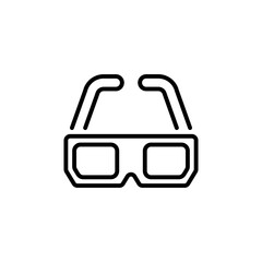 3D Glasses icon in vector. Logotype