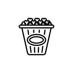 Pop Corn icon in vector. Logotype