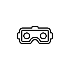 Vr Glasses icon in vector. Logotype