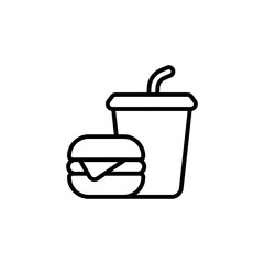 Fast Food icon in vector. Logotype