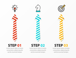 Infographic design template. Creative concept with 3 steps