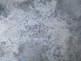 dirty concrete floor, gray cement wall for background