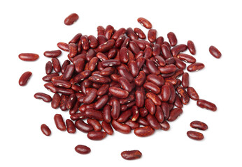 Red Beans stock photo，kidney bean on white background.