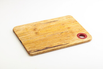 Wooden board for kitchen isolated