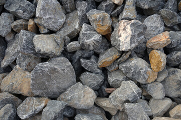 Limestone rock in Quarry, limestone mining