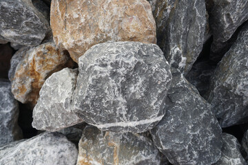 Limestone is a sedimentary rock composed of skeletal fragments of marine organisms.