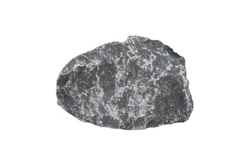 Raw of limestone sedimentary rock stone isolated on white background.      