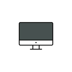Vector illustration of lcd tv icon